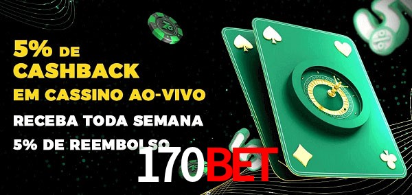 Promoções do cassino ao Vivo 170bet